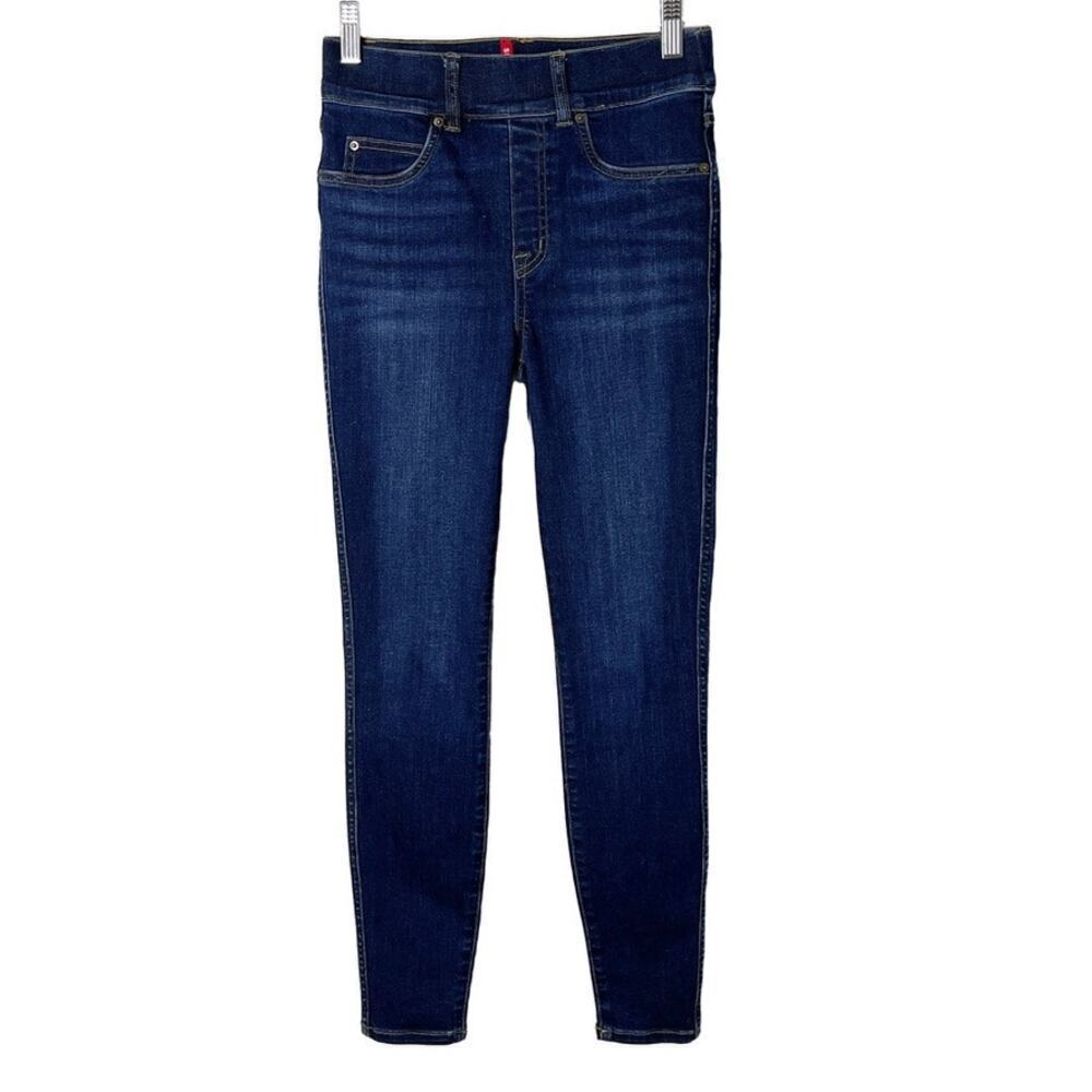 Spanx Women's Jeans XS EveryWear Ankle Skinny Dark Wash Stretch Denim Pull On